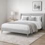 CABECERA INDIVIDUAL DICASA MILAN PLATINADO + BASE SLIM