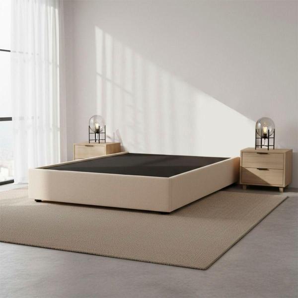 BASE CAMA INDIVIDUAL DICASA BEIGE CLARO
