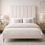 CABECERA QUEEN SIZE DICASA ARGOS BEIGE + BASE CAMA SLIM