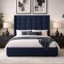 CABECERA INDIVIDUAL DICASA TITAN AZUL + BASE CAMA