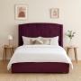 CABECERA MATRIMONIAL DICASA ZEFYR MORADO + BASE CAMA
