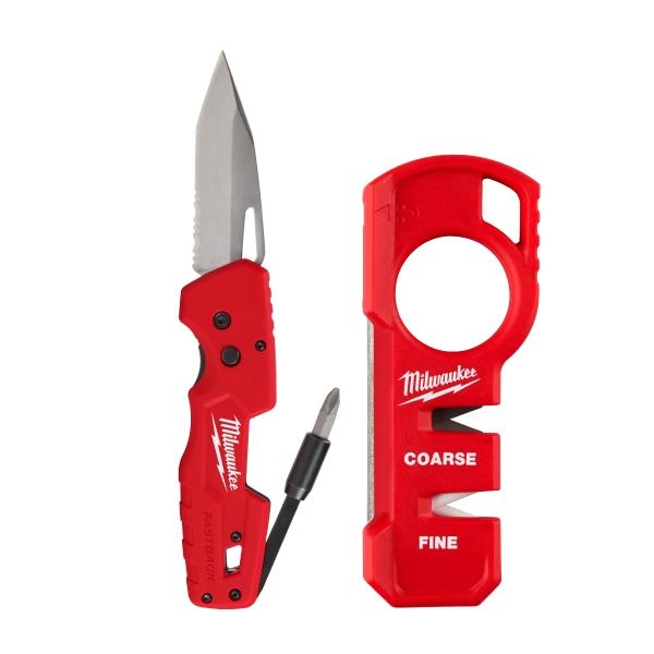NAVAJA PLEGABLE 5 EN 1 FASTBACK 5 EN 1 Y AFILADOR DE CUCHILLOS COMPACTO MILWAUKEE