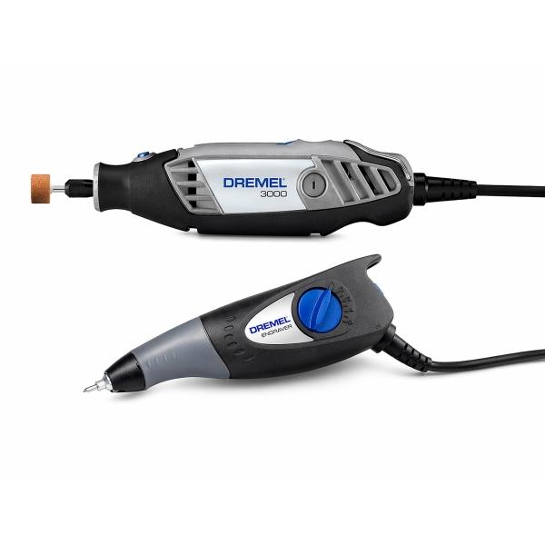 COMBO MOTOTOOL DREMEL 3000 CON 10 ACCESORIOS Y GRABADOR