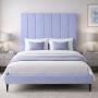 CABECERA MATRIMONIAL DICASA ARGOS LILA + BASE CAMA SLIM
