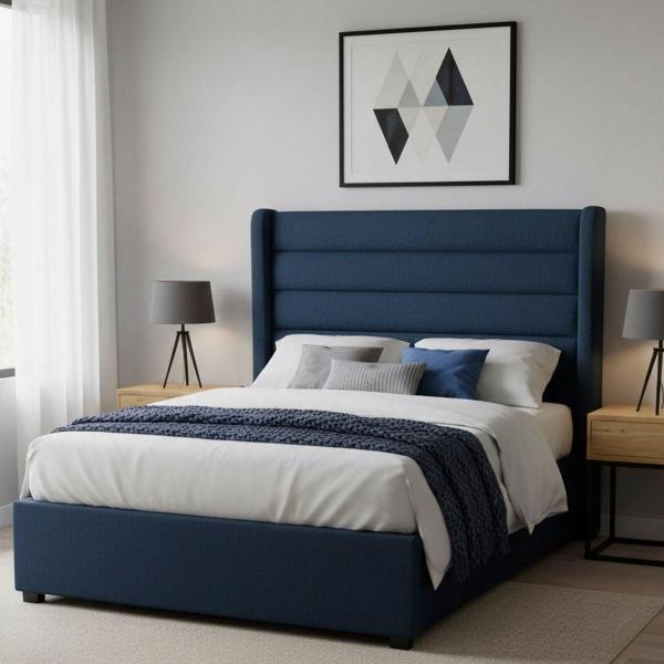 CABECERA QUEEN SIZE DICASA POLAR COLOR AZUL