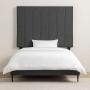 CABECERA KING SIZE DICASA ARGOS GRIS OSCURO + BASE CAMA SLIM