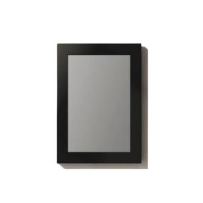 Espejo Rectangular Marco de Plastico Negro 40x50cm