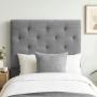 CABECERA QUEEN SIZE DICASA IKKI COLOR GRIS OSCURO