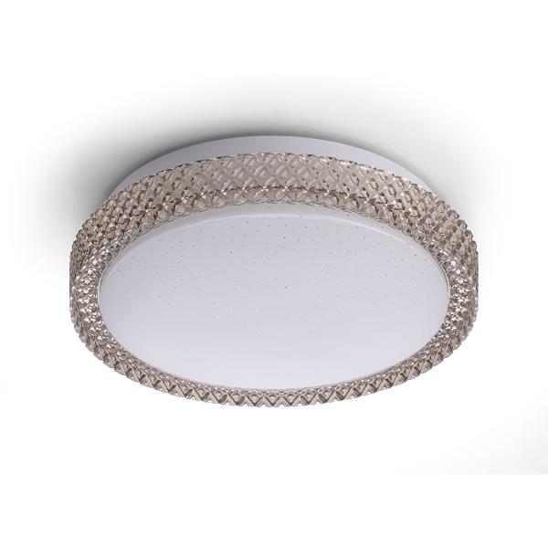 PLAFÓN ILUMINADO LED SOBREPONER CIRCULAR 12 W GRIS CCT PARA INTERIOR