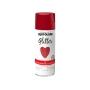 PINTURA EN AEROSOL ROJO BRILLANTE EN SUPERFICIES DECORATIVAS SECADO RÁPIDO