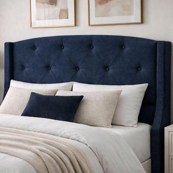 CABECERA KING SIZE DICASA ZEFYR COLOR AZUL