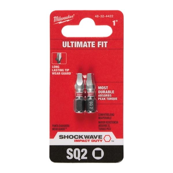 PUNTAS DE IMPACTO SQ2 SHOCKWAVE DE 1" MILWAUKEE