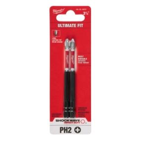 PUNTA PHILLIPS 2 3-1/2" POWER BIT MILWAUKEE 2 PIEZAS