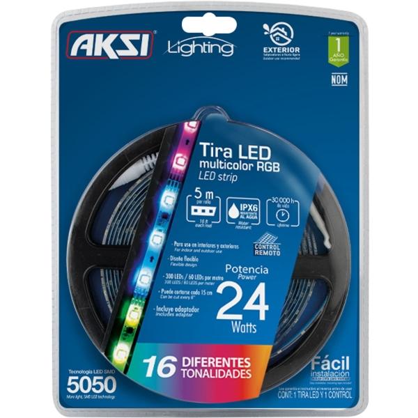 Tira LED RGB para exterior AKSI (IP65) SMD5050 (5 mts) - Linea PRO