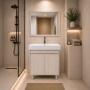 MUEBLE PARA BAÑO DE PISO MUNCH 32" TEKA CON LAVABO, MONOMANDO Y ESPEJO