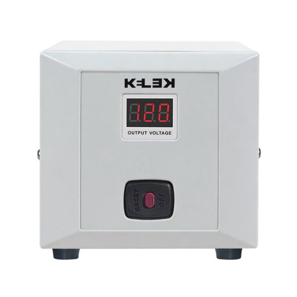 REGULADOR DE VOLTAJE DE 1500W COMPACTO 1 CONTACTO GRIS