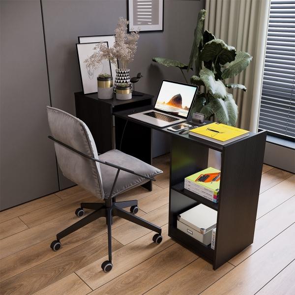 ESCRITORIO EXTENSIBLE SPACE MARCA MADERKIT COLOR WENGUE