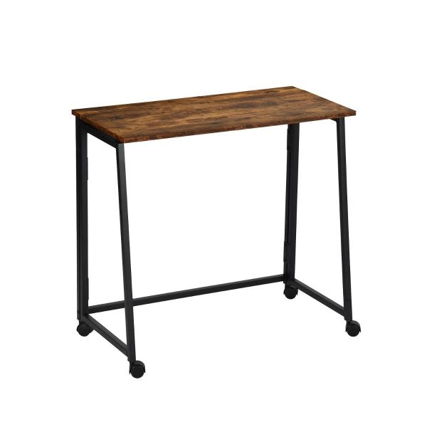 Escritorio Plegable con Ruedas y Patas Ajustables Vintage