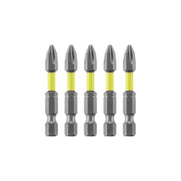 JUEGO DE PUNTAS DE IMPACTO PHILLIPS PH2 2 PULGADAS 5 PIEZAS