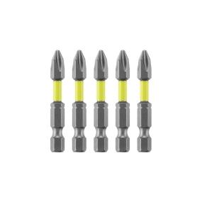 JUEGO DE PUNTAS DE IMPACTO PHILLIPS PH2 2 PULGADAS 5 PIEZAS