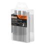 ESTUCHE CON 4 PUNTAS BRÍSTOL COMBINADAS LARGO 3" CROMO VANADIO EXPERT