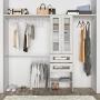 CLOSET 2 CAJONES CON PUERTAS DIAMANTE CHARDONNAY