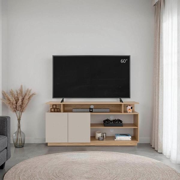 MESA PARA TV HOPE FRESNO EUROPEO Y CAPRI CON ESPACIO PARA TV DE 65"