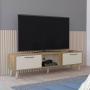 MESA PARA TV VANEZ CAPRI Y FRESNO EUROPEO CON DOS PUERTAS ABATIBLES 70".