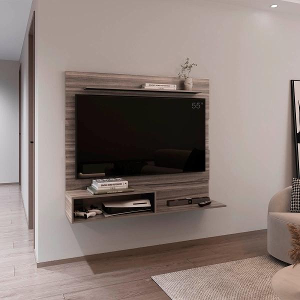 ANEL DE TV ASCHER MILAN Y WENGUE CON ESPACIO PARA TELEVISOR DE HASTA 70 PULGADAS.