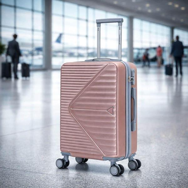 MALETA DE CABINA RÍGIDA CON RUEDAS 10 KG COLOR ROSA