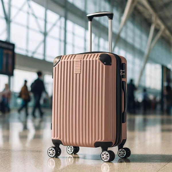 MALETA DE MANO RÍGIDA EXPANDIBLE 10KG | CON RUEDAS 360°, ROSA.