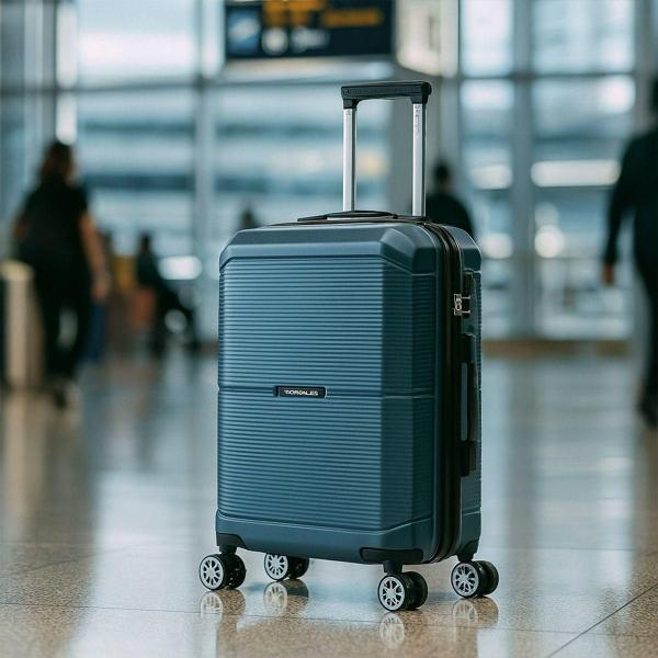 MALETA DE MANO VIAJE RIGIDA CON RUEDAS 10 KG COLOR AZUL