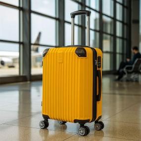 MALETA DE MANO VIAJE RÍGIDA CON RUEDAS 10KG COLOR AMARILLO