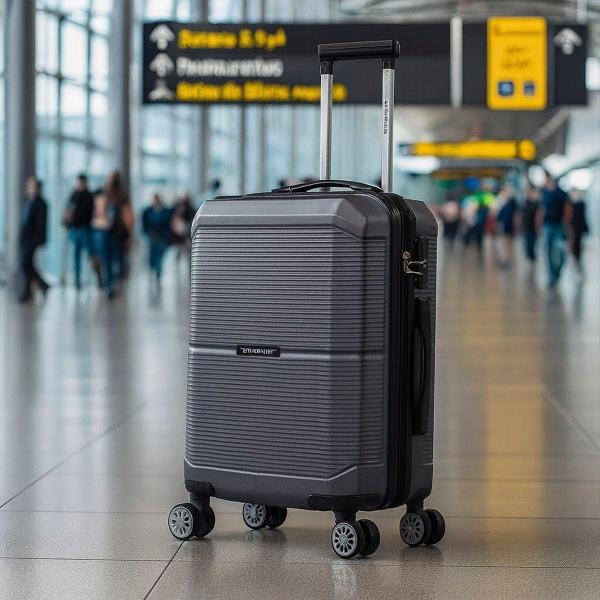 MALETA DE MANO VIAJE RÍGIDA CON RUEDAS 10 KG COLOR GRIS