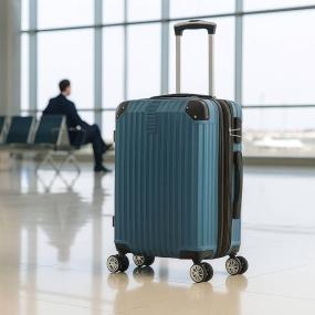 MALETA DE MANO RÍGIDA EXPANDIBLE 10KG | CON RUEDAS 360°, AZUL