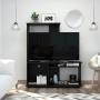 MESA PARA TV MONET WENGUE CON CAPACIDAD PARA TELEVISOR DE 50 PULGADAS.