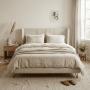 Cama King Size Hampton - Color Vainilla