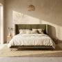 Cama King Size Hampton - Color Verde