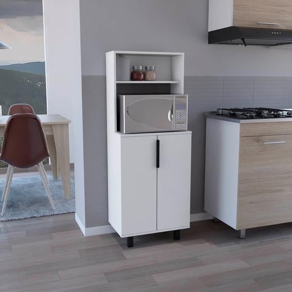 ALACENA OSHAWA BLANCO CON SUPERFICIE PARA UBICAR OBJETOS Y DOS PUERTAS