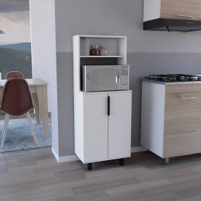 ALACENA OSHAWA BLANCO CON SUPERFICIE PARA UBICAR OBJETOS Y DOS PUERTAS