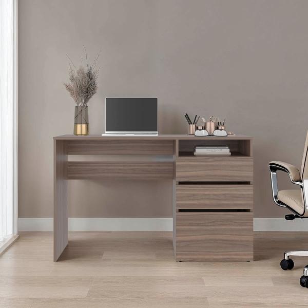 ESCRITORIO VENUS MILAN CON DOS CAJONES MULTIUSOS Y UN CAJÓN ARCHIVADOR ADICIONAL