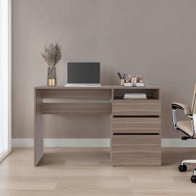 ESCRITORIO VENUS MILAN CON DOS CAJONES MULTIUSOS Y UN CAJÓN ARCHIVADOR ADICIONAL