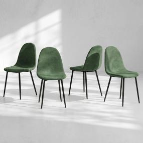 JUEGO DE 4 SILLAS DE COMEDOR CHARLTON VERDE 46 X 44 X 86 CM