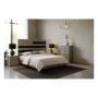 Cómoda Cajonera de 5 Cajones Color Gris con Jaladeras de Metal - Madera MDF