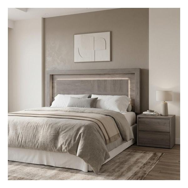 Cabecera King Size con 1 Burós Sevilla Color Gris
