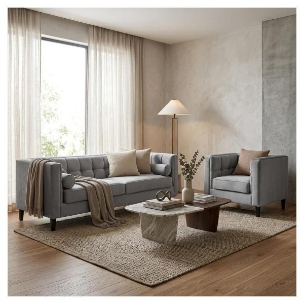 Sala Madison con 2 piezas Color Oxford