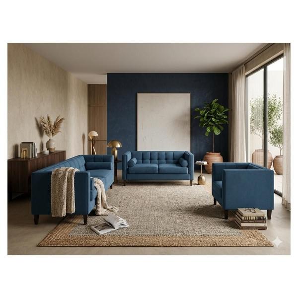 Sala Madison con 3 piezas Color Navy