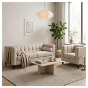 Sala Madison con 2 piezas Color Beige