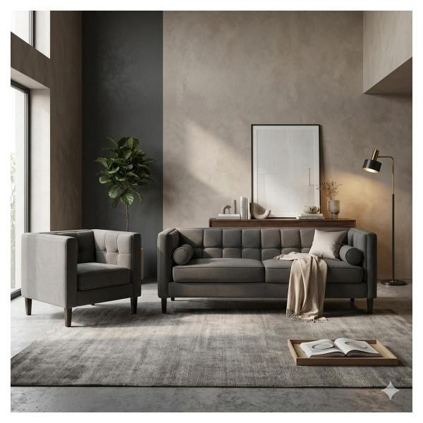 Sala Madison con 2 piezas Color Oxford