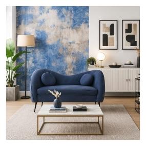 Sofá de 2 plazas Bean Color Azul Navy